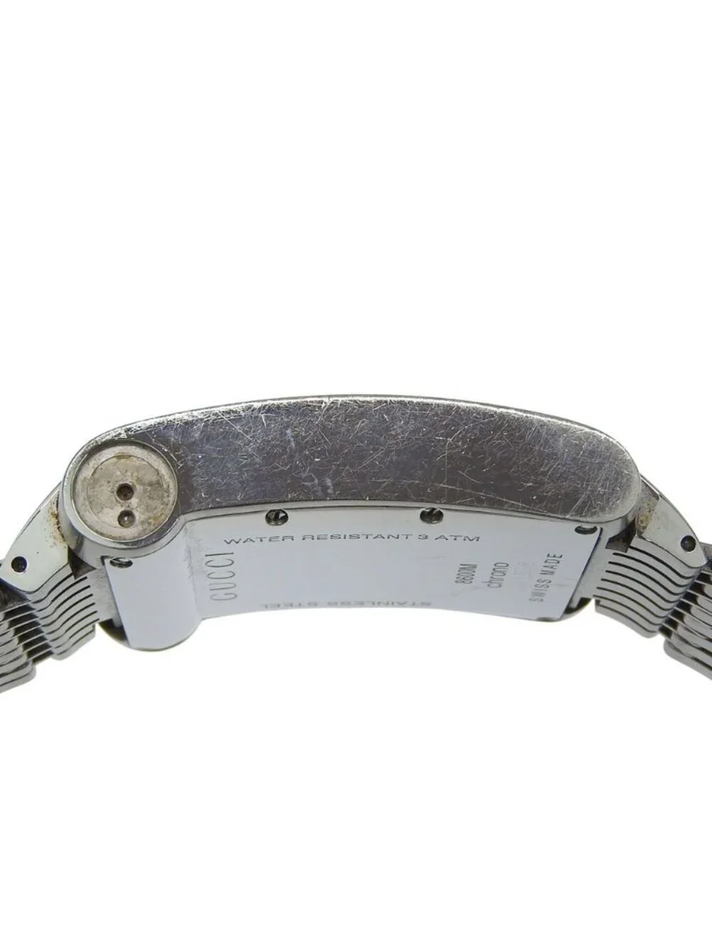Gucci Metro Stainless Steel Quartz Chronograph Black Dial Watch